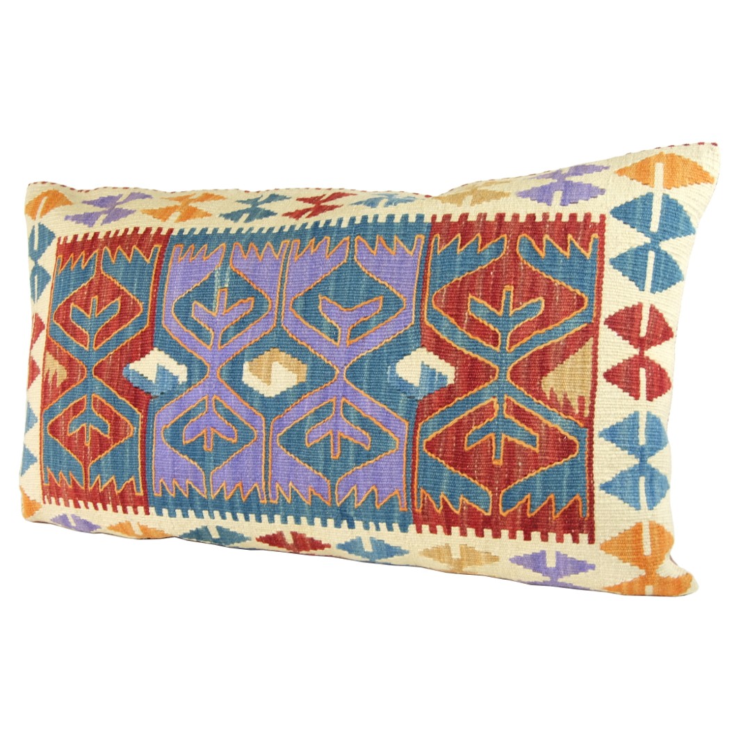 Grand Coussin Kilim Anashi Gris