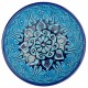 Bol turquoise en faïence orientale turque Tolga 15cm, décor en relief