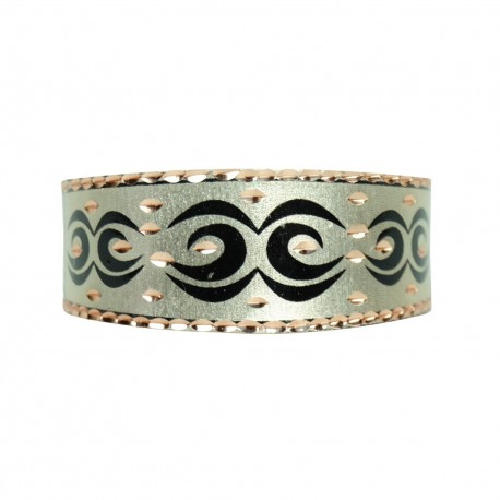 Bracelet tribal argenté en cuivre Daria