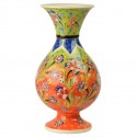 Vase multicolore Alis 20cm vert et orange
