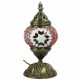 Cadeau déco, petite lampe mosaïque turque rouge Jaria